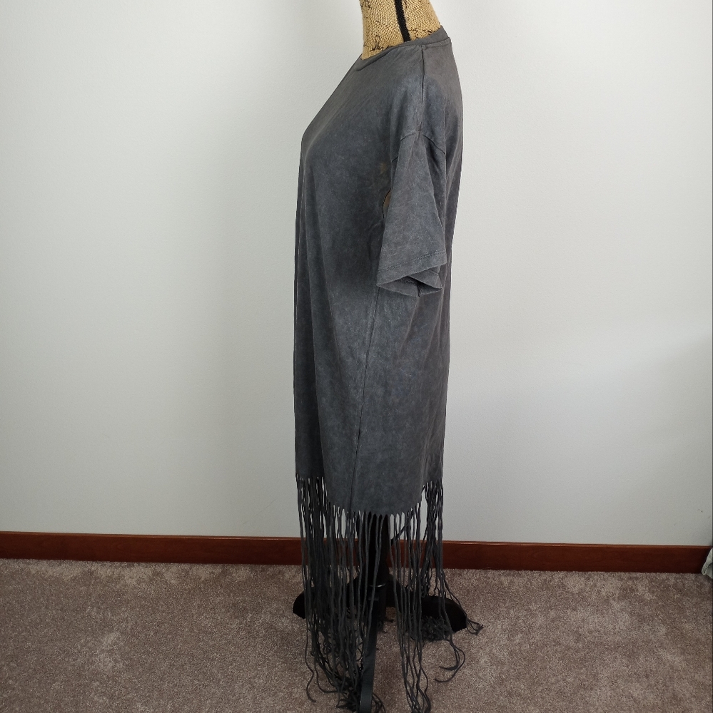 Asos Grunge/Fringe Tshirt Dress! - Picture 3 of 7